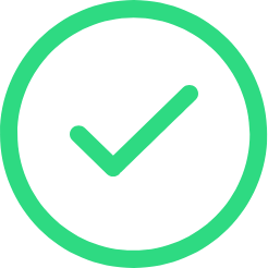 Successful form submission green tick